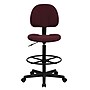 Flash Furniture Mid Back Fabric Ergonomic Drafting Stool, Burgundy (BT659BY)~#|#~B5B5F609-73EC-4900-B690E2FD9E487865_sc7