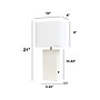 Lalia Home Lexington Table Lamp, White Faux Leather (LHT-3012-WH)~#|#~B5B721FB-6C39-4A0B-A0EAEAA9744CFA2E_sc7