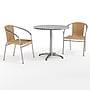 Flash Furniture Lila Indoor-Outdoor 31.5'' Round Table Set with 2 Rattan Chairs, Beige (TLH32RD020BGCH2)~#|#~B5B86FCE-0112-4E91-9DB3D170B7EA638E_sc7