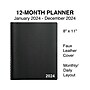 2024 Staples 8" x 11" Daily Appointment Book, Black (ST58453-24)~#|#~B5BC36A2-FE10-48C3-BA73577E42275456_sc7