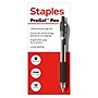 Staples ProGel™ Retractable Gel Pen, Fine Point, 0.7mm, Black Ink, Dozen (ST62095)~#|#~B5BE2F89-89FF-4E11-BFC103C7CD25556D_sc7