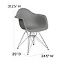 Flash Furniture Alonza Plastic Accent Chair, Moss Gray, 2/Pack (2FH132CPP1GY)~#|#~B5C24960-6CC3-4AEC-875FEFF5C63C53A2_sc7
