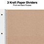 Staples Premium 3-Subject Notebook, 8.5" x 11", College Ruled, 150 Sheets, Brown (TR52123)~#|#~B5CC603A-69E8-496A-81499965CD040EE2_sc7