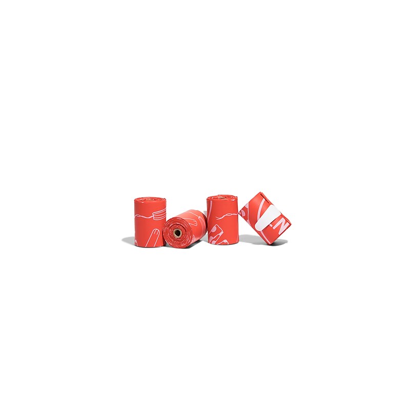 Aunt Flow Sanitary Disposal Bag Rolls, Plant-based, Coral,  8/Pack (BAG-DISP-RFLL-8) image 1
