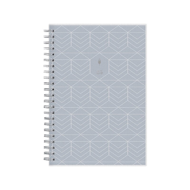 2025 Blue Sky inkWELL Press Chevy Fog 5" x 8" Weekly & Monthly Planner, Plastic Cover, Gray/White (152186) image 1