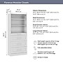 Bestar Florence Collection 36W x 16D Closet System with 4 Drawers, Shaker, White (127605-000017)~#|#~B5D79FCE-8213-4737-BE8ED0EA305E860B_sc7
