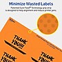 Avery Laser/Inkjet Multipurpose Oval Labels, 2" x 3-1/3", Bright Orange, 80/Pack (94056)~#|#~B5D98E22-C446-45C4-AB66A574EDA62220_sc7
