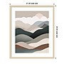 Amanti Art Nordic Landscape Mountain Range 06 by Little Dean Wood Framed Wall Art Print, 21"W x 25"H (A42679023206)~#|#~B5E923D9-8E93-4A48-AD7BC60FC7852446_sc7