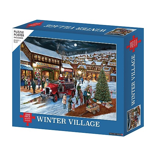 Willow Creek Winter Village 1000Piece Jigsaw Puzzle (49496) Staples