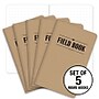 Elan Publishing Company Mini Field Notebooks, 3.5" x 5.5", Kraft Cover, 5/Pack (ELAN-FN-002A)~#|#~B5EF329D-E697-4FF3-A31090F5434F8E9F_sc7