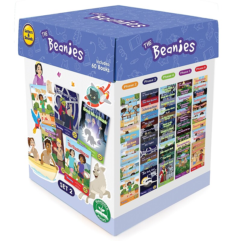 Beanstalk Books The Beanies Hi-Lo Diversity Decodable Boxed Set 2, 60/Set (JRLBB158) image 1
