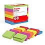 Staples Sticky Notes, 1 3/8" x 1 7/8", Summer Breeze Collection, 100 Sheets/Pad, 12 Pads/Pack (ST62862)~#|#~B5F3A612-8A1C-402C-BEFAF625562E93B1_sc7