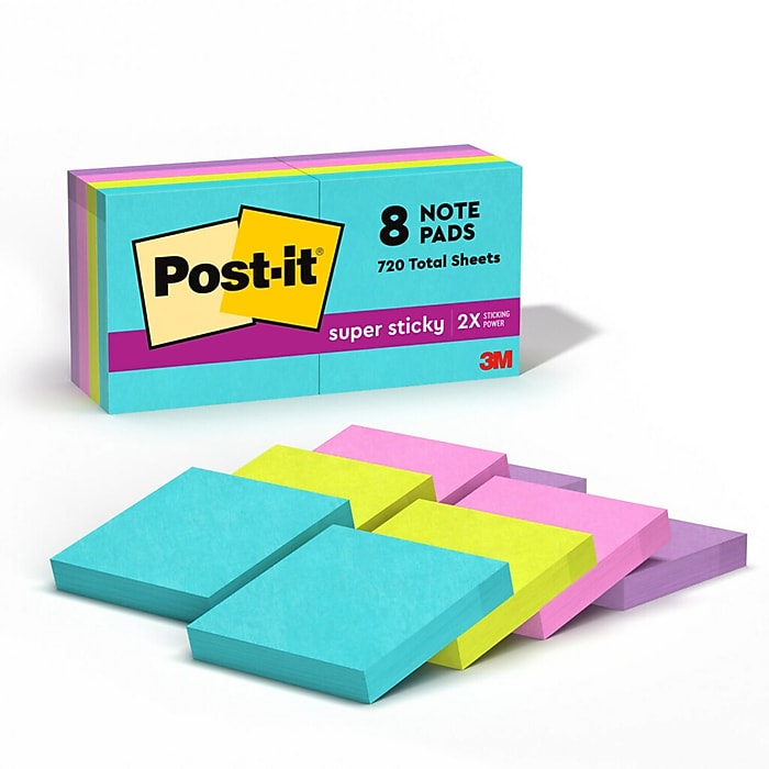 Post-it Super Sticky Notes, 1-7/8