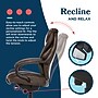 La-Z-Boy Hyland Ergonomic Bonded Leather Swivel Executive Chair, Brown/Mahogany Wood (45779)~#|#~B5F8F16A-E6E2-4483-83D6C5B20A0BD254_sc7