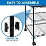 Mount-It! 3-Shelf Steel/Laminate Large Printer Cart with Wheels, Black (MI-7856)~#|#~B5FCED79-7452-4957-9080BF0BF573EDED_sc7
