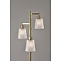Adesso Gio 65"H Antique Brass Floor Lamp with White Glossed Glass Shades (3312-21)~#|#~B6059E89-992B-4464-930A5983D5E4403E_sc7