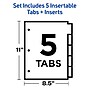 Avery Big Tab Insertable Paper Dividers, 5 Tabs, Buff  (11109)~#|#~B607B8D9-FBEE-42AA-96CACE5864CC813D_sc7