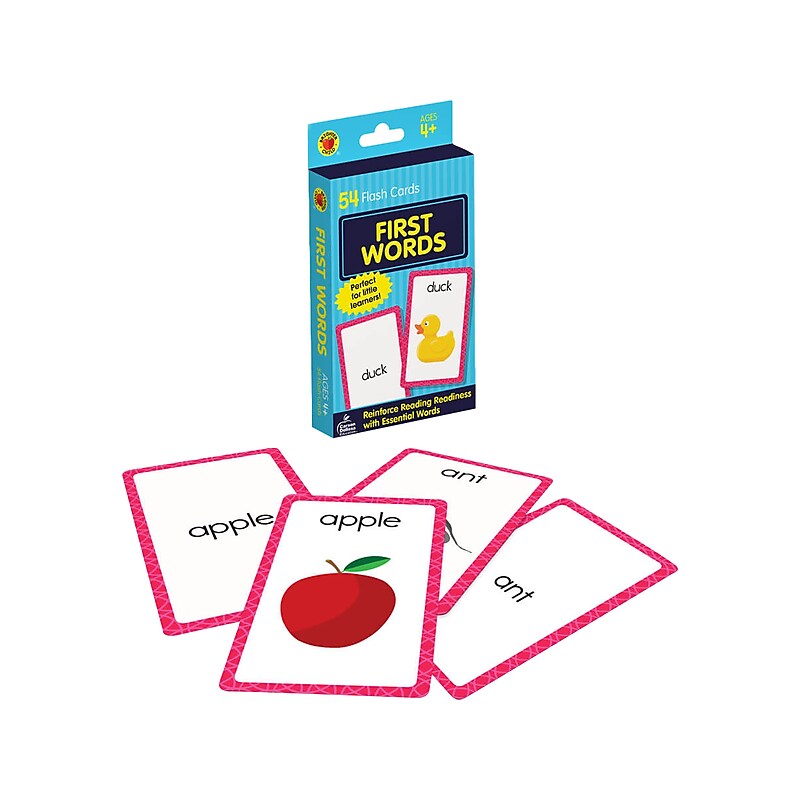 Carson-Dellosa Brighter Child First Words Flash Cards, 54/Pack (0769647197) image 1
