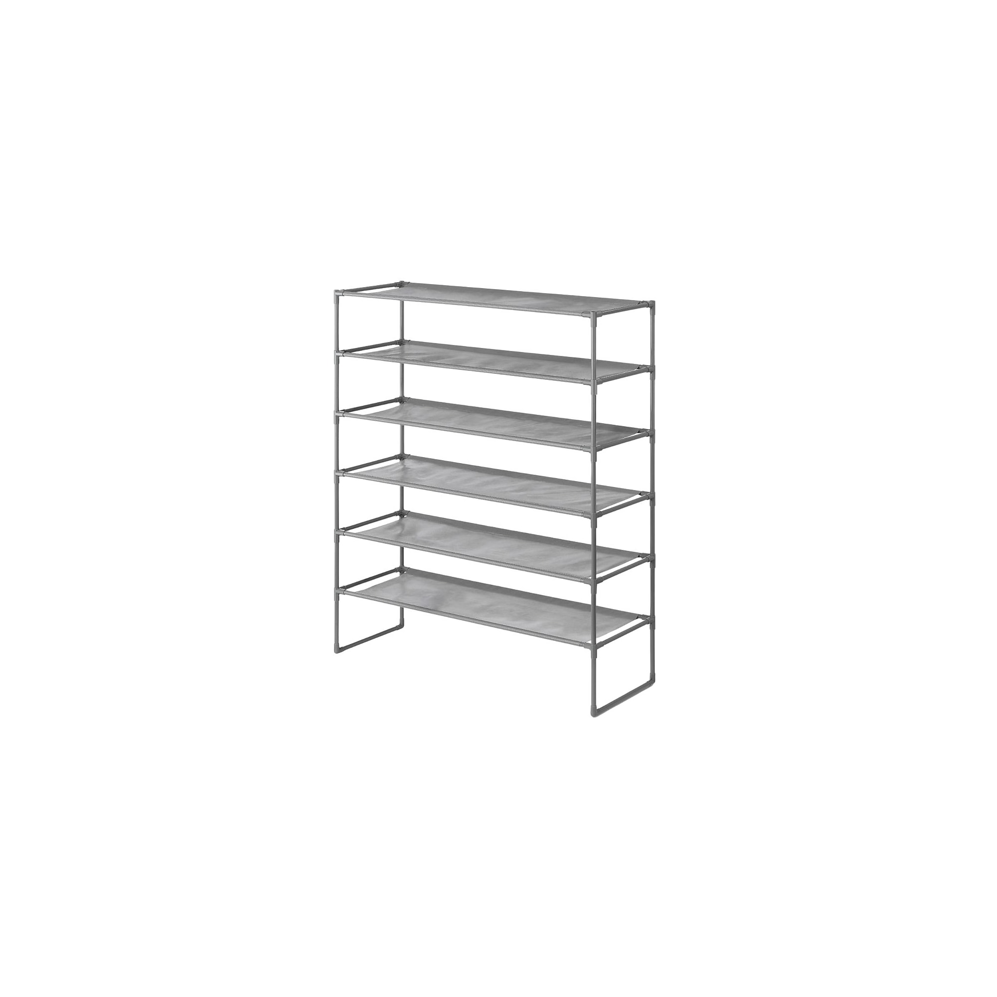 Whitmor Spacemaker 6-Shelf Metal Stand Alone Closet Storage Shelves, 42″ x 34″ x 11.38″, Gunmetal (6262-4993-GM) Sansujyuku sansujyuku.com