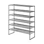 Whitmor Spacemaker 6-Shelf Metal Stand Alone Closet Storage Shelves, 42" x 34" x 11.38", Gunmetal (6262-4993-GM)~#|#~B6116EB6-3D83-4FA3-89E165ED0DEAE6AA_sc7