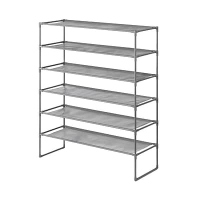 Whitmor Spacemaker 6-Shelf Metal Stand Alone Closet Storage Shelves, 42″ x 34″ x 11.38″, Gunmetal (6262-4993-GM) Sansujyuku sansujyuku.com