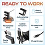 Delton HS7 Headset Stand with Under-Desk Holder and 3 USB-A Ports, Black (DHS3USB)~#|#~B614F90C-F2C3-4BA4-8627AC6FE071EC02_sc7