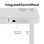 FlexiSpot EG9 48"W Electric Adjustable Glass Top Standing Desk, White (EG9W-E)~#|#~B616C5F0-7F99-4654-954E62CDAD1A3E36_sc7