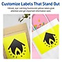Avery Rectangle Multipurpose Labels, 5" x 8-1/8", Neon Yellow, 80/Pack (94259)~#|#~B61AA843-E8CF-4984-947B1C564CEBEA9D_sc7