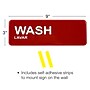 Excello Brands Restroom Indoor Wall Signs, 9" x 3", Multicolored, 3/Pack (EGP-HD-0051)~#|#~B61D3227-15A6-41DC-8C275BC392EDF608_sc7
