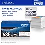 Brother TN635XL Black High Yield Toner Cartridges, 2/Pack (TN635XL2PK)~#|#~B61DCC93-FA4C-4A47-8A24F1DD6EB29044_sc7
