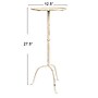 Storied Home Metal Martini Cocktail Table, Antique White (EC1447)~#|#~B62050B5-5DEF-421E-AAEA884658D3EB14_sc7