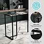 Martha Stewart Eli 47"W Glass/Steel Home Office Desk, Clear/Oil-Rubbed Bronze (XUDK1BK)~#|#~B6230EAE-516C-4893-9D90D9876D37E845_sc7