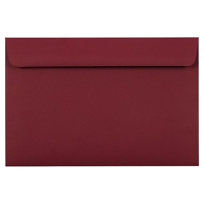 JAM Paper Booklet Envelope, 6" x 9", Garnet, 50/Pack (EX4820-26-50) image 1