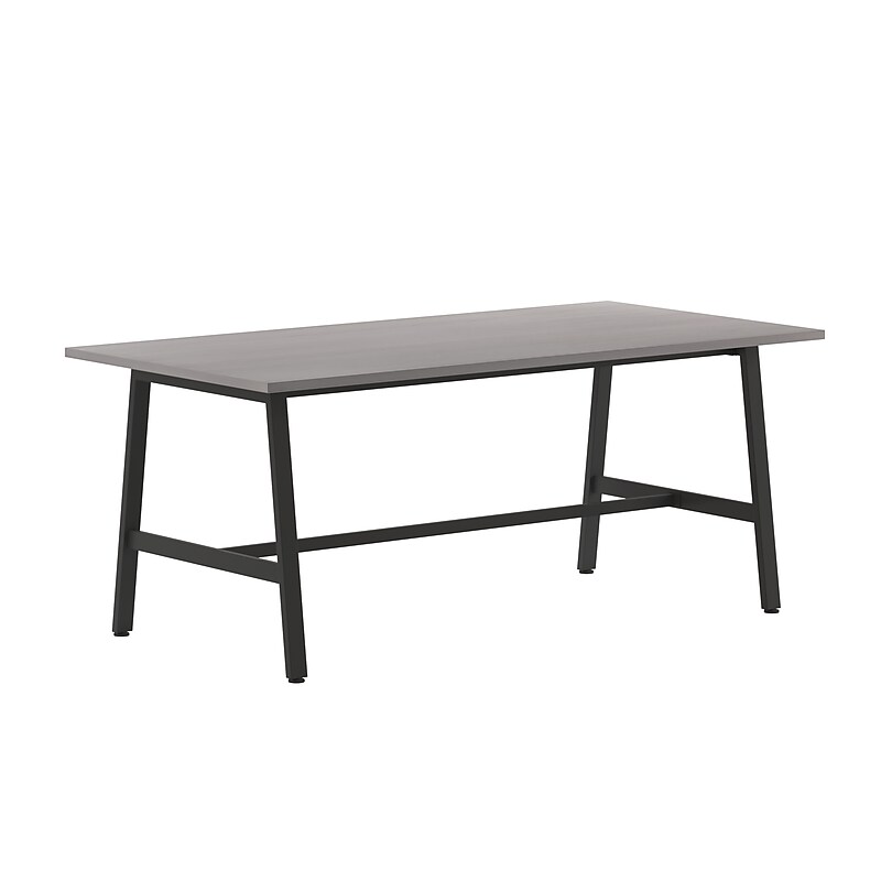 Flash Furniture Redmond 72"W x 36"D Conference Table, Laminate, Gray Oak (MTM7236LTGRYABF) image 1