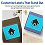 Avery Rectangle Multipurpose Labels, 4.75" x 3.75", Bright Blue, 80/Pack (94254)~#|#~B62E76D6-D851-4ED0-A9AF3AC05C4CE658_sc7