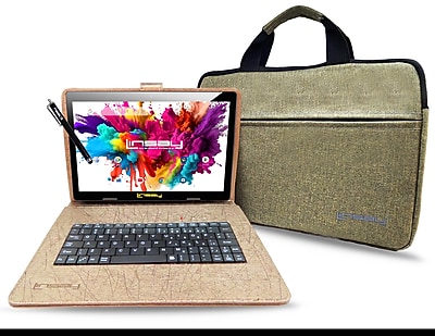 Linsay Octa Core 10.1″ Tablet, 128GB Storage, Android 15, Bundled with Oracle Keyboard Case, Tablet Briefcase (F10XIPGORABROBR) Sansujyuku sansujyuku.com