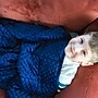 Bouncyband Soft Fleece 7 lb. Weighted Small Sensory Blanket for Kids, 56" x 36", Blue/Green (BBALPWB7BU)~#|#~B6332E78-82A5-4438-ABD4B9A69E2A7139_sc7