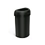 simplehuman Commercial Semi-Round Steel Trash Can with Open Lid, 16 Gallon, Matte Black (CW1497)~#|#~B637C423-71D0-4695-8E3B08296D009646_sc7