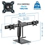 Mount-It! Height Adjustable Dual Monitor Arm, Freestanding Mount, Fits 17"-32" Monitors, Black (MI-2758)~#|#~B639F363-0030-40AD-902847A507C182AD_sc7