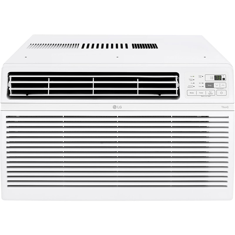 LG 115-Volt 14000 BTU Window Air Conditioner with Remote, WiFi Enabled, White (LW1521ERSM1) image 1