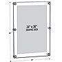 Azar Poster Holder, 24" x 36", Wall Mounted, Black Acrylic (105536-BLK)~#|#~B64235CE-3D3C-4F06-BABFC9AF990C18E7_sc7