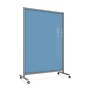Ghent EZ Glass Mobile Dry-Erase Whiteboard, Aluminum Frame, 75"H x 50"W, Denim (EZ1NA7550DM)~#|#~B6436E7B-CEB5-4182-BCEC5CF2AF190BEC_sc7