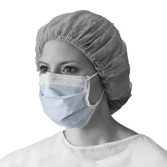 Medline ASTM Level 1 Face Mask with Ear Loops, Anti-Fog, Blue, 50/Box, 6 Boxes/Case (NON27408EL)~#|#~B6463F18-633E-4F0E-95D8851C7DF05587_sc7