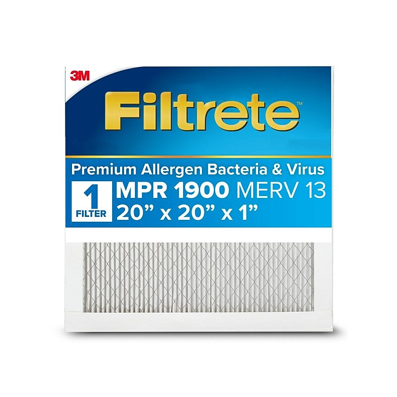 Filtrete High Performance Air Filter, 1900 MPR, 20" x 20" x 1" (UA02-4) image 1
