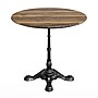 Flash Furniture TopGuard 31.25" Round Wood Dining Table with X-Base, Natural/Black Base (STRD31NATSI2222)~#|#~B647A34C-207C-43B6-8A9CAD58A0FCABA6_sc7