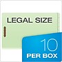 Pendaflex Recycled Reinforced Classification Folder, 1-Divider, 2" Expansion, Legal Size, Light Green, 10/Box (23314)~#|#~B649E7B4-53FC-4379-B0703B9BB179C294_sc7