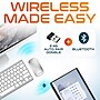 Delton N35/SW60 Wireless Keyboard and Mouse & Swivel Tablet Stand Bundle, White (DTTKITN35WWSW60)~#|#~B64CE98A-5CFE-432A-AEF7BB0D8135ABF4_sc7