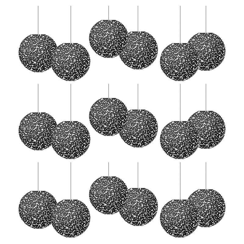 Teacher Created Resources Composition Hanging Paper Lanterns, 6/Pack, 3 Packs/Bundle (TCR77246-3) image 1
