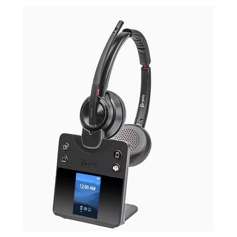 Poly Savi 8420 Office Series Wireless Noise Canceling Bluetooth Stereo On-Ear Headset, MS Certified (8L7F5AA#ABA) image 1