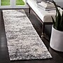 Safavieh Berber Shag Collection 2' x 12' Runner Indoor Area Rug, Machine Made, Grey Blue/Cream (BER219G-212)~#|#~B65A9C00-F317-42E0-90FB5F037D762118_sc7